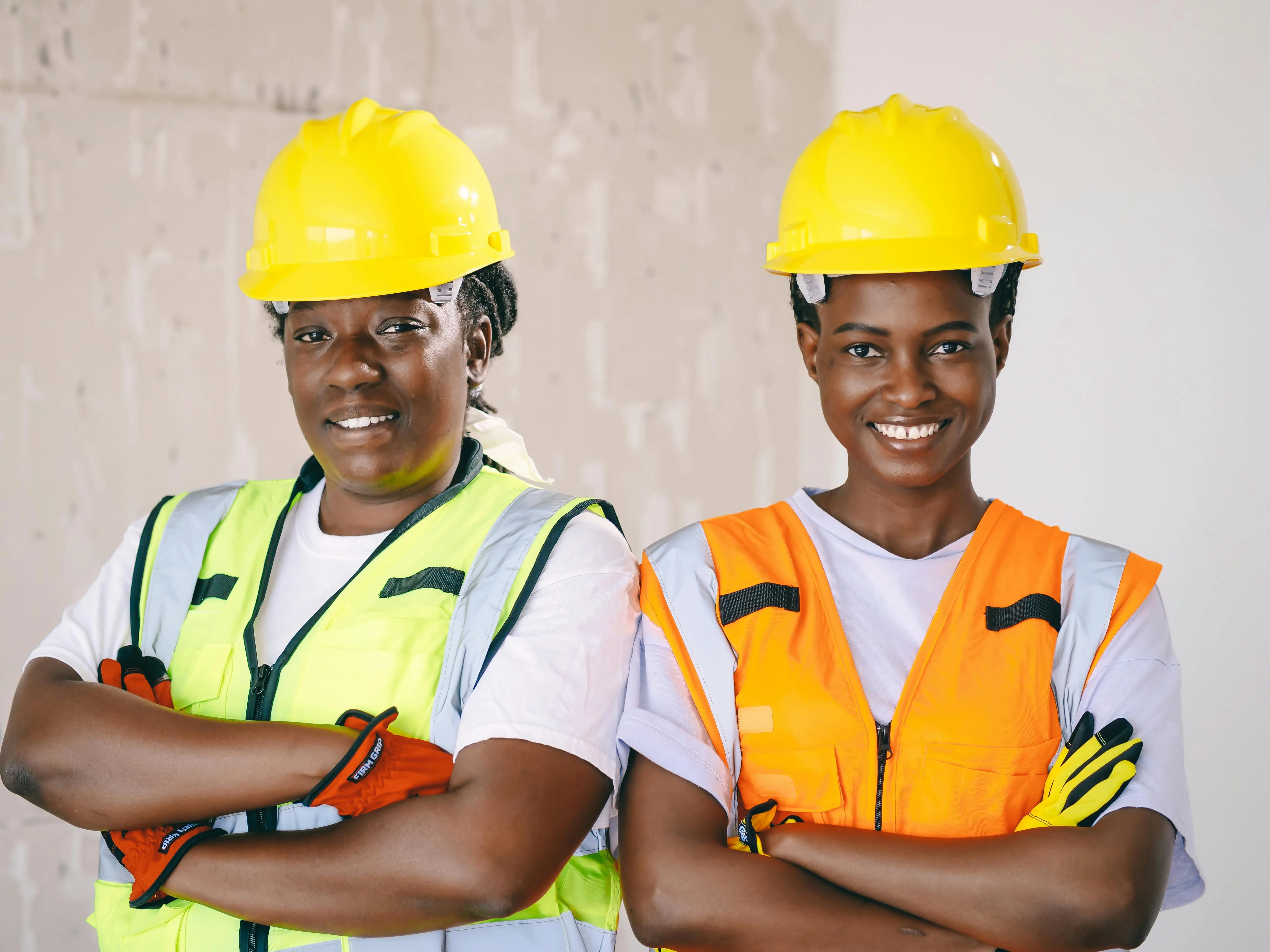 workers smiling